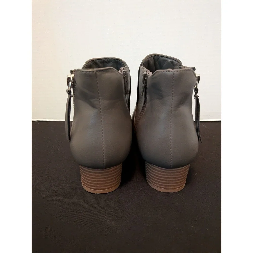Croft & Barrow Ankle Boots Womens Size 9 Batterstone Chelsea Style Zip Up Short